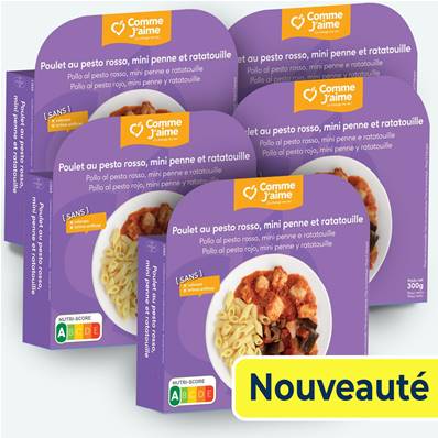 Pack 5 plats  POULET AU PESTO ROSSO