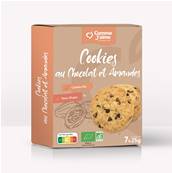 Cookies au chocolat et amandes sans gluten bio