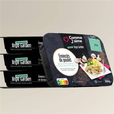 EMINCE DE POULET SAUCE CHAMPIGNONS Pack 4 plats surgelés
