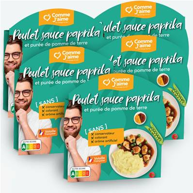 Pack 5 plats POULET SAUCE PAPRIKA