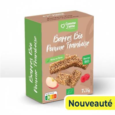 Barres Bio Pomme Framboise