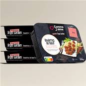 BOULETTES DE BOEUF ET SPAGHETTI Pack 4 plats surgelés