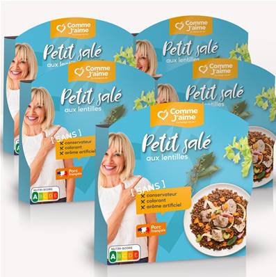 Pack 5 plats PETIT SALE AUX LENTILLES