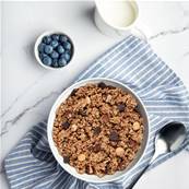 Muesli croustillant au chocolat et noisettes