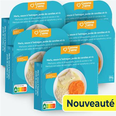 Pack 5 plats MERLU SAUCE À L'ESTRAGON