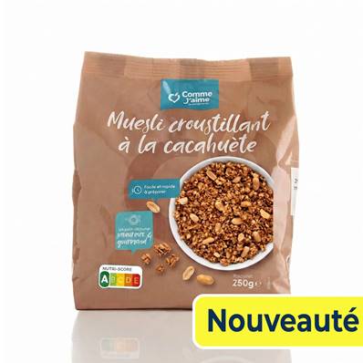 Muesli croustillant à la cacahuète