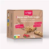 Barres aux fruits rouges