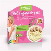 Filet mignon de porc et sa purée persillée de pomme de terre