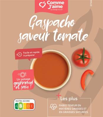 Gaspacho saveur tomate