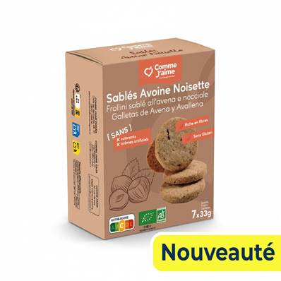 Sablés Avoine Noisette