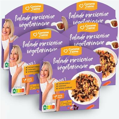 Pack 5 plats SALADE MEXICAINE VEGETARIENNE
