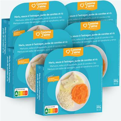 Pack 5 plats MERLU SAUCE À L'ESTRAGON
