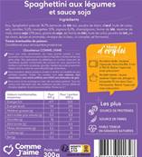 Nouilles aux légumes et sauce soja