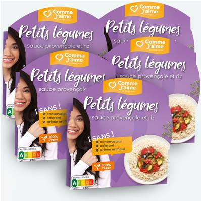 Pack 5 plats PETITS LEGUMES SAUCE PROVENÇALE