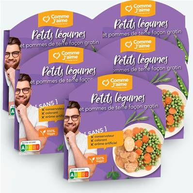 Pack 5 plats PETITS LEGUMES ET POMMES DE TERRE