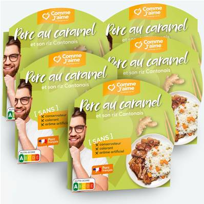 Pack 5 plats PORC AU CARAMEL