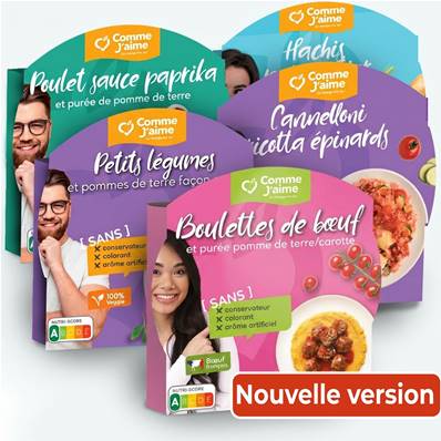 Pack 5 plats FAIBLES EN CALORIES