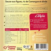 Emincés de dinde sauce aux figues et son riz de Camargue