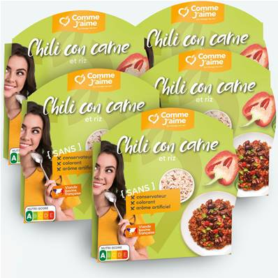 Pack 5 plats CHILI CON CARNE