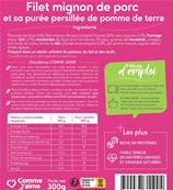 Filet mignon de porc et sa purée persillée de pomme de terre
