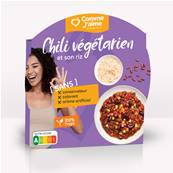 Chili végétarien et son riz