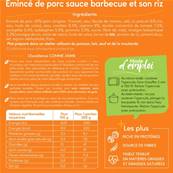 Emincé de porc sauce barbecue et son riz