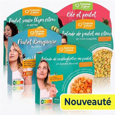 Pack de 5 plats LA SÉLECTION POULET