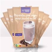 Préparation pour boisson protéinée au chocolat au lait (x7)