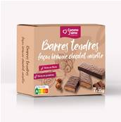 Barres tendres façon brownie chocolat noisette