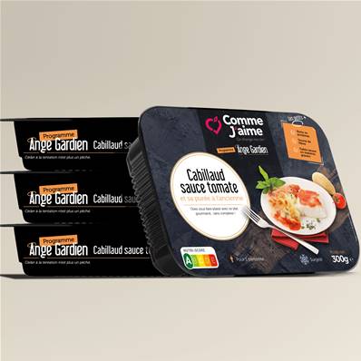 CABILLAUD SAUCE TOMATE Pack 4 plats surgelés