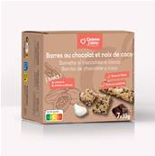 Barres au chocolat et noix de coco