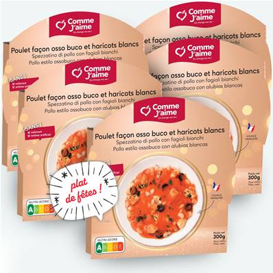 Pack 5 plats POULET FAÇON OSSO BUCO