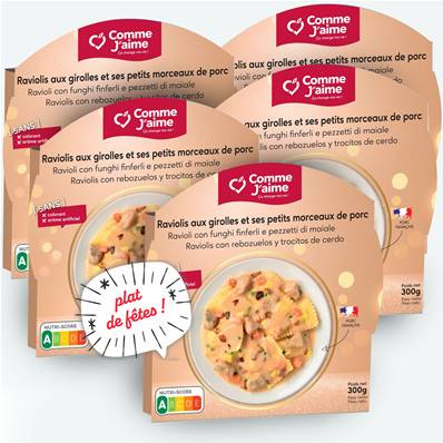 Pack 5 plats RAVIOLIS AUX GIROLLES